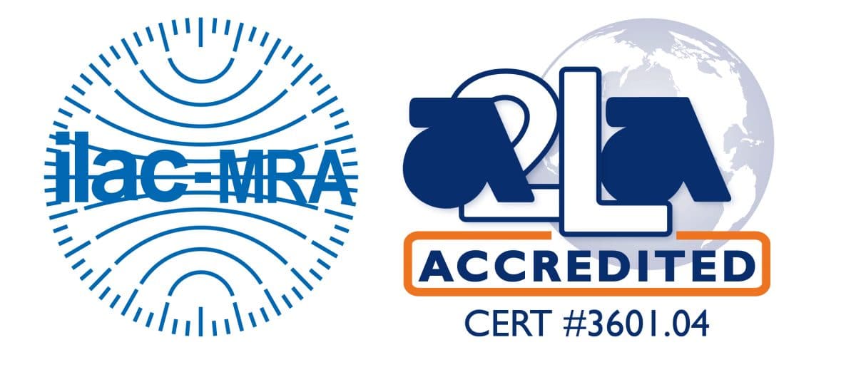 ILAC MRA-A2LA Accredited Symbol 3601.04