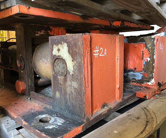 Salt water corroded load cell Salt water corroded load cell