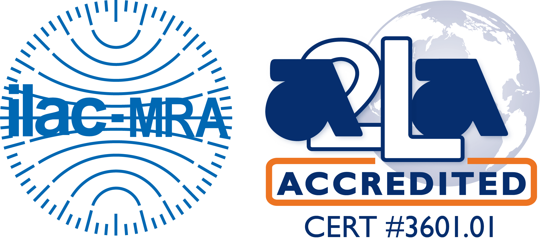 ILAC MRA-A2LA Accredited Symbol 3601-01 (HARAHAN)