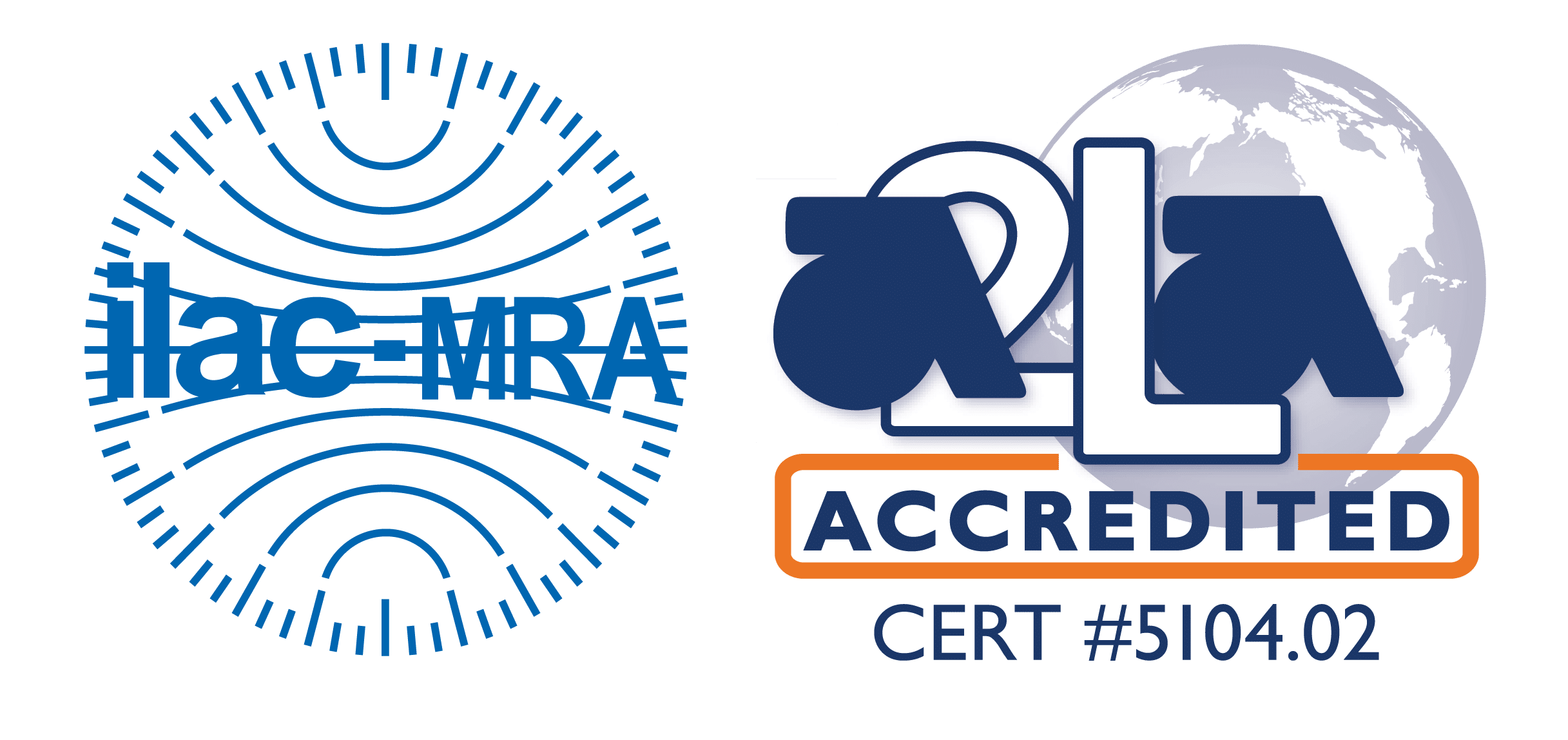 ILAC MRA-A2LA Accredited Symbol 5104.02-01