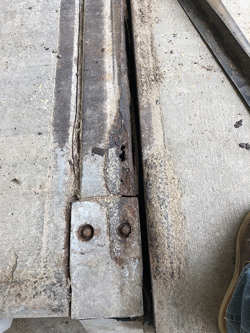 Rusty Steel Truck Scale Covers Rusty Steel Truck Scale Covers