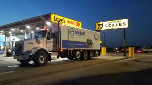 Michelli Test Truck on certified CAT Scale (1)