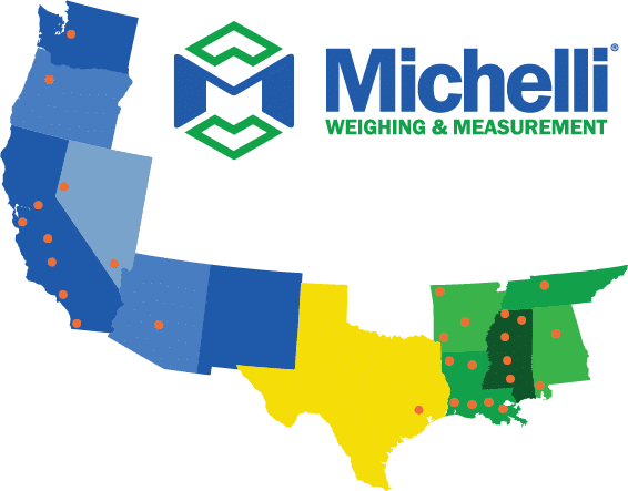 Michelli map with logo 3 Michelli Weighing & Measurement location map