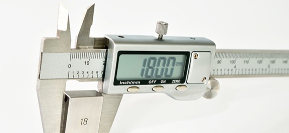 Physical Dimensional Calibration of Caliper In Progress