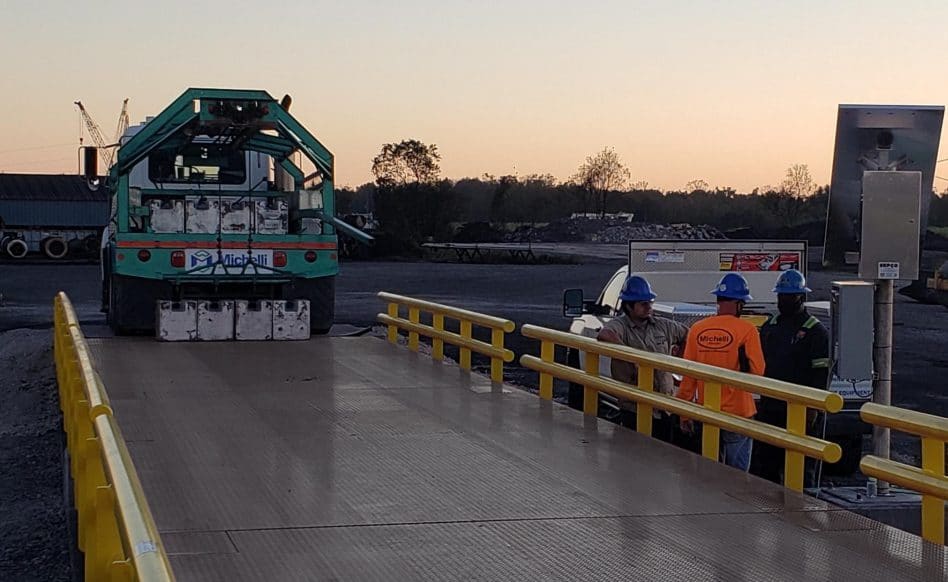 Solar Powered Truck Scale Calibration Gray Michelli Weighing & Measurement team provides truck scale calibration with heavy duty test truck and NIST certified test weights