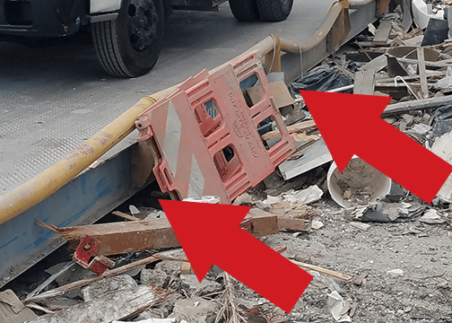 Improper truck scale maintenance - Debris Under Scale