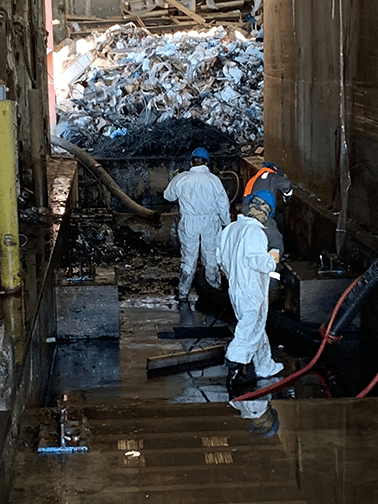 Truck Scale Maintenance - Powerwashing pit under scale