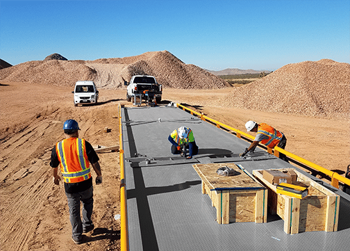 Expert truck scale installation Expert truck scale installation