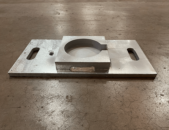 Galvanized load cell base