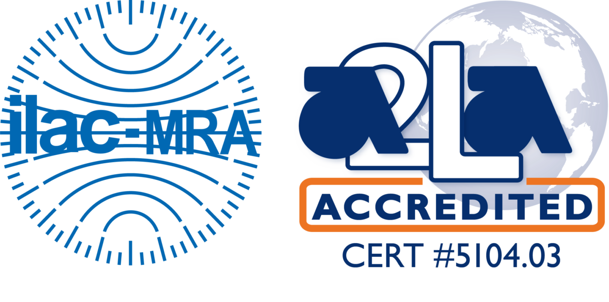 ILAC MRA-A2LA Accredited Symbol 5104.03