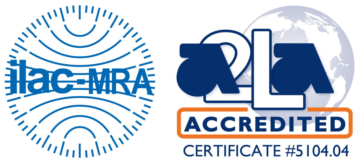 ILAC MRA-A2LA Accredited Symbol 5103.01 Houston Texas