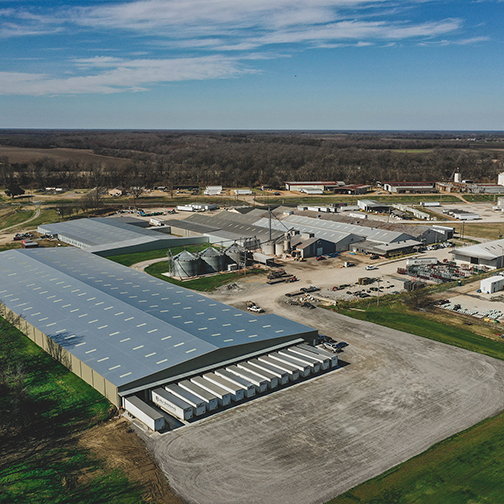 J&J Bagging Aerial View of Facitlity