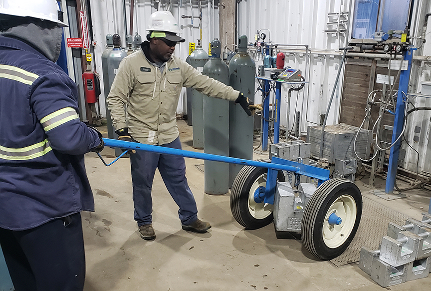 Scale calibration during a plant turnaround