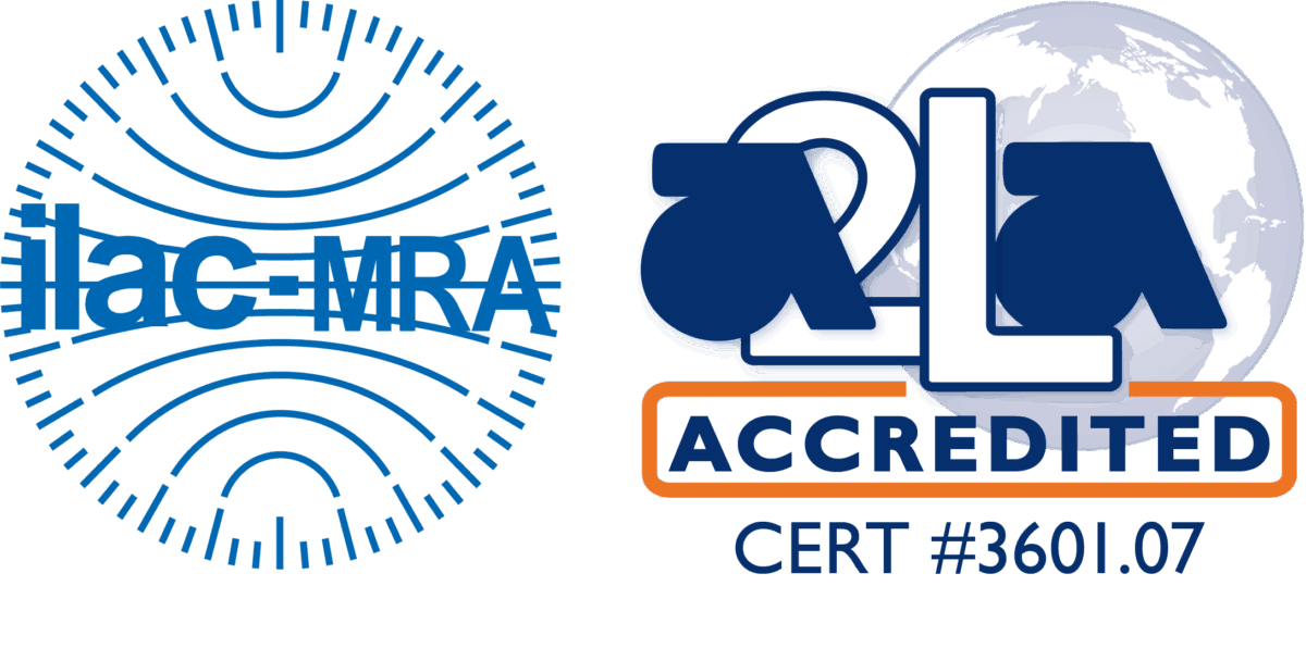 ILAC MRA-A2LA Accredited Symbol 3601.07